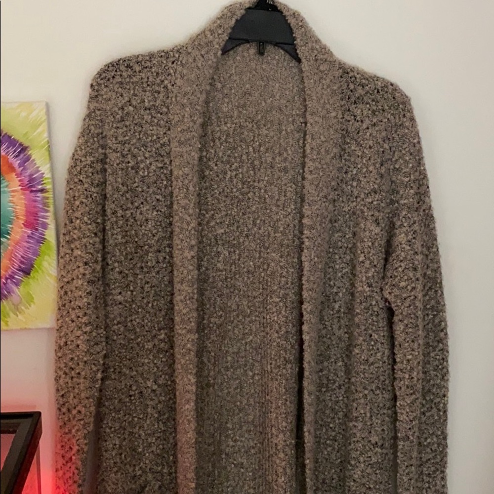 Oversized fuzzy cardigan